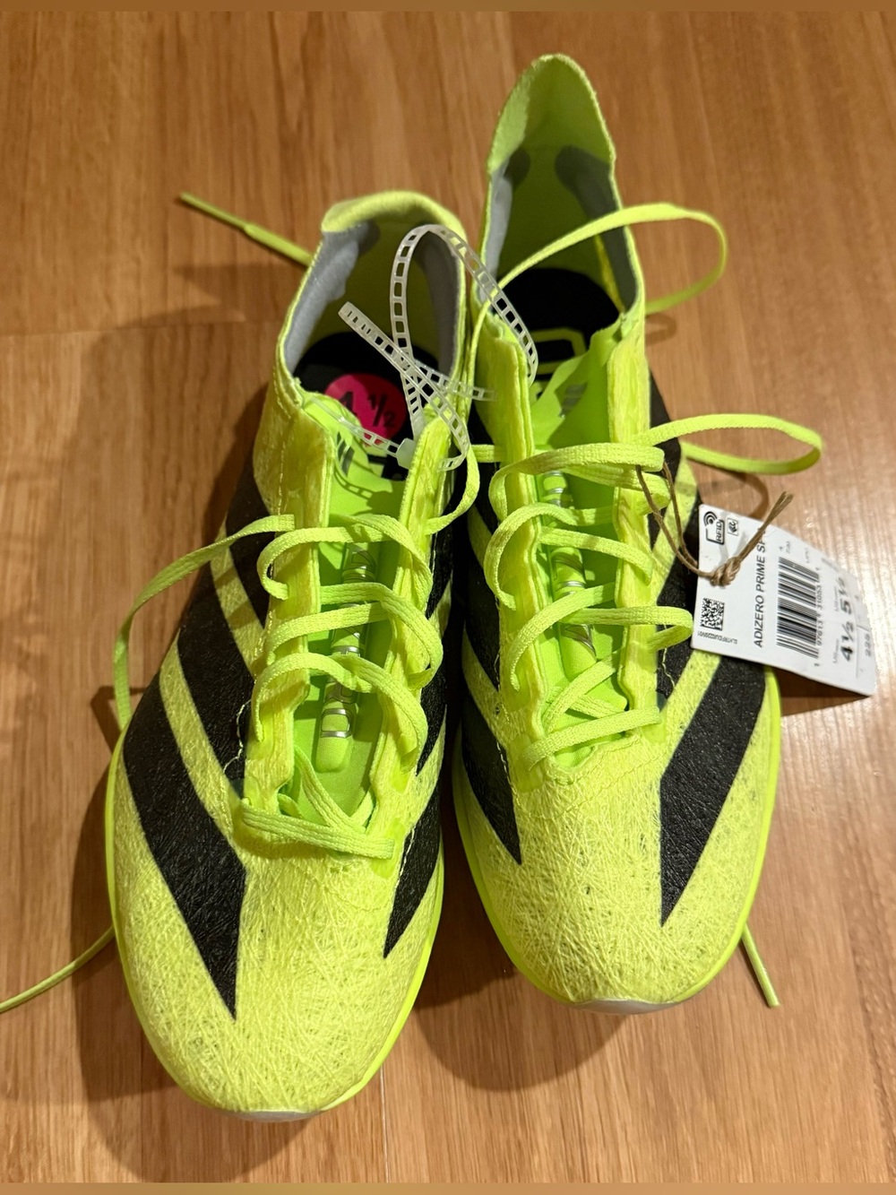 NEW Adidas Adizero Prime SP 3 Strung Track/Field Spikes - Lime Green - 4.5M/5.5W